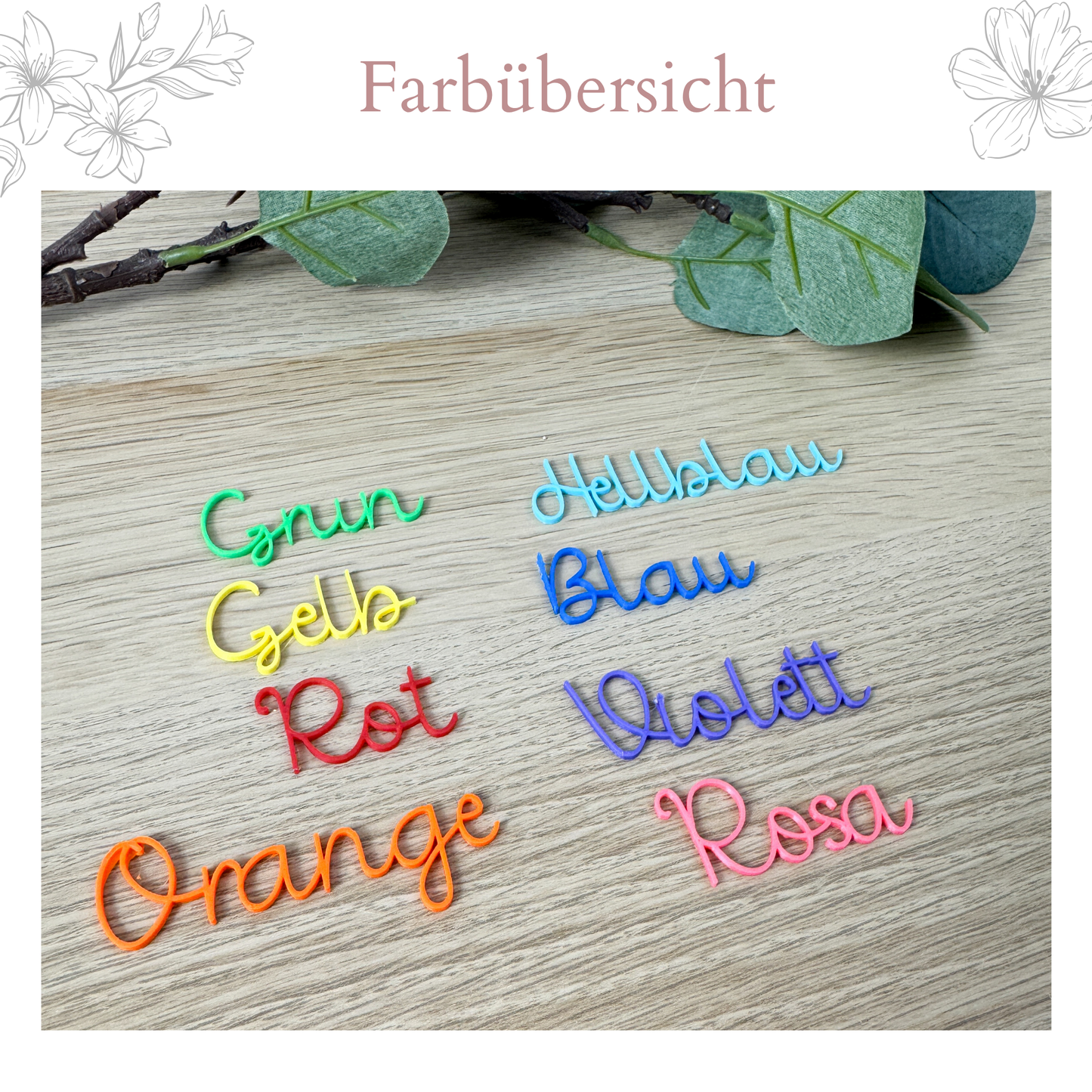Weihnachtsbaum Anhänger mit Schneeflocke & Name