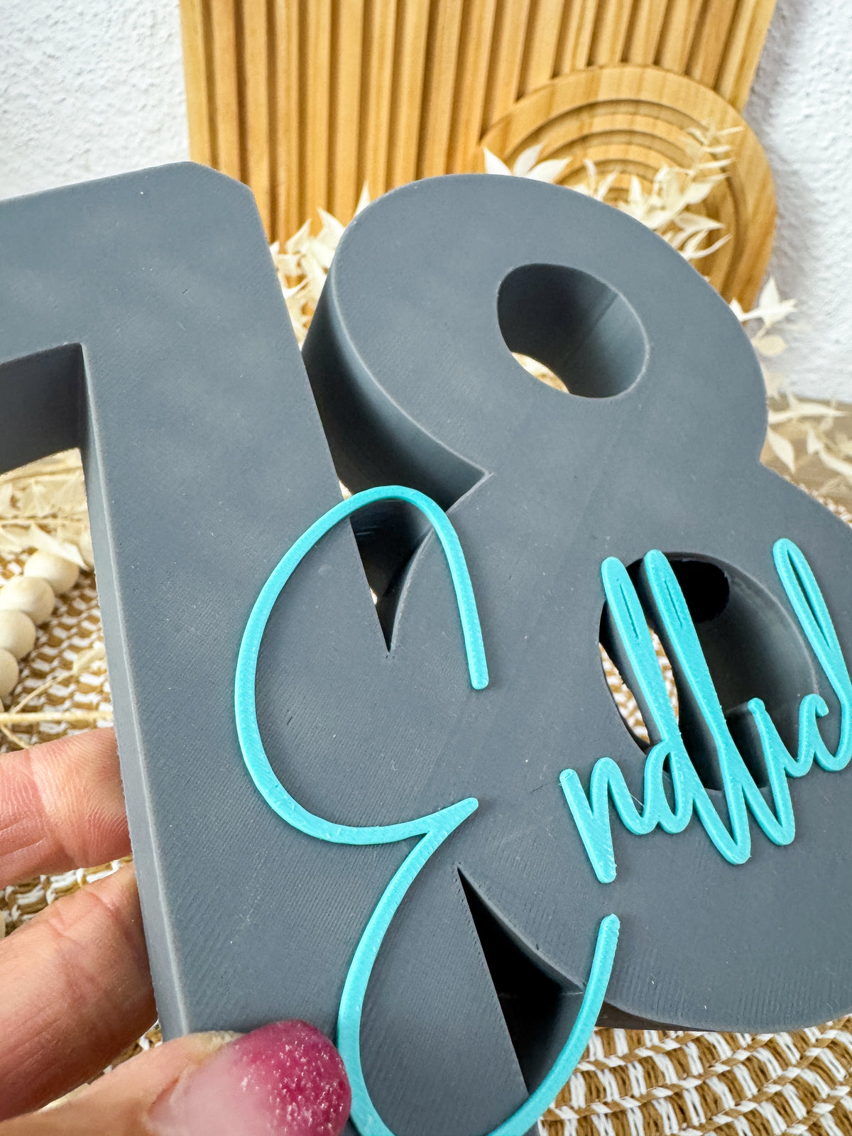 3D Geldgeschenk 18 Endlich Grau-Türkis – B-Ware