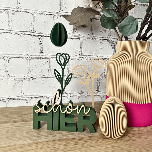 Moderne 3D Vase 22cm