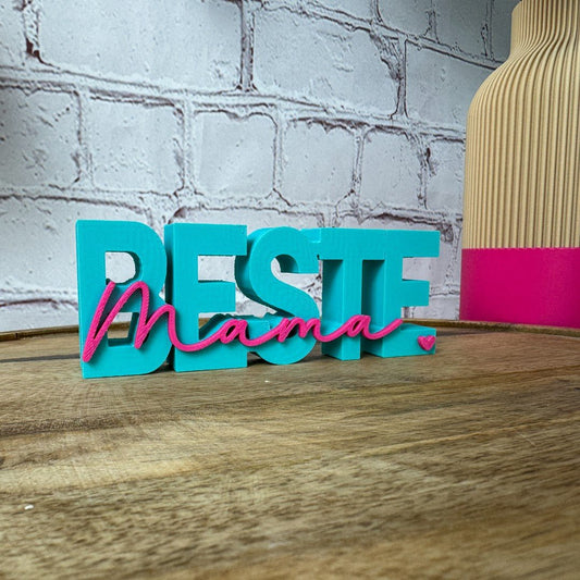 3D Schriftzug beste Mama