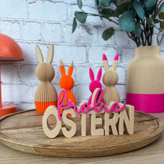 3D Schriftzug frohe Ostern