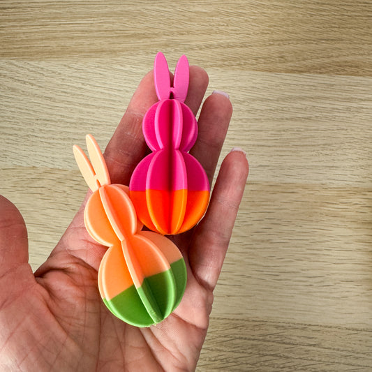 3D Hase zweifarbig zum Aufhängen