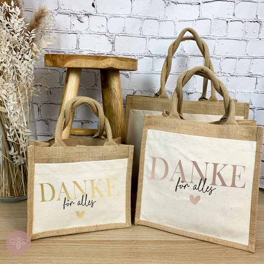 Jutetasche Danke für alles