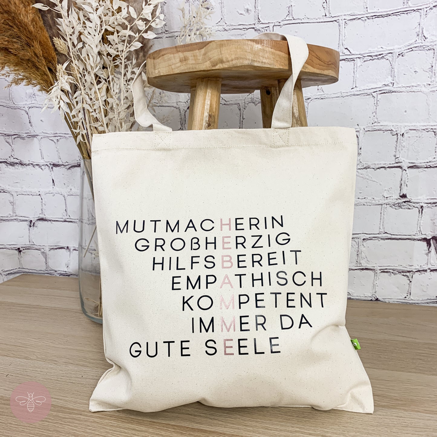 Bio - Baumwolltasche 320g/m² Hebamme
