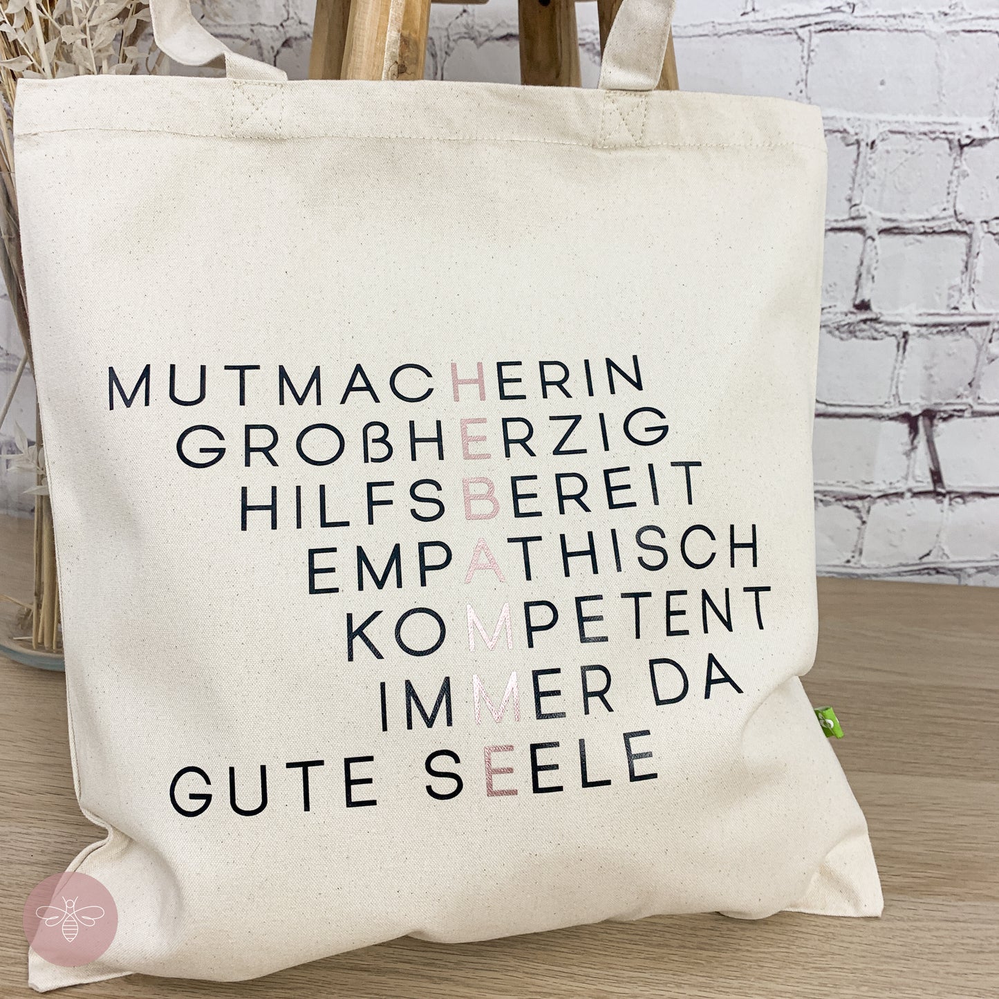 Bio - Baumwolltasche 320g/m² Hebamme