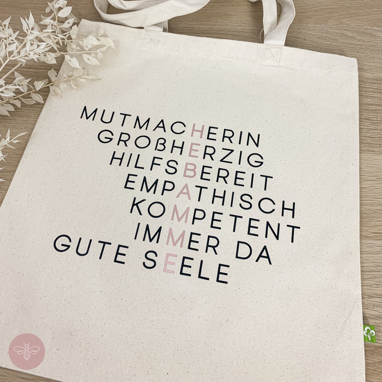 Bio - Baumwolltasche 320g/m² Hebamme