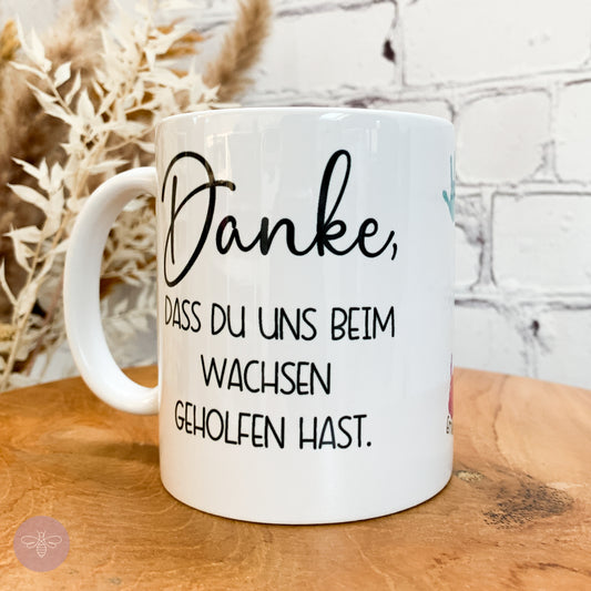 Tasse Handabdrücke - Geschenk Abschied Erzieherin