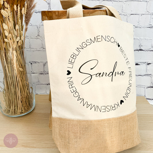 Baumwolljuteshopper Lieblingsmensch, beste Freundin, Krisenmanagerin