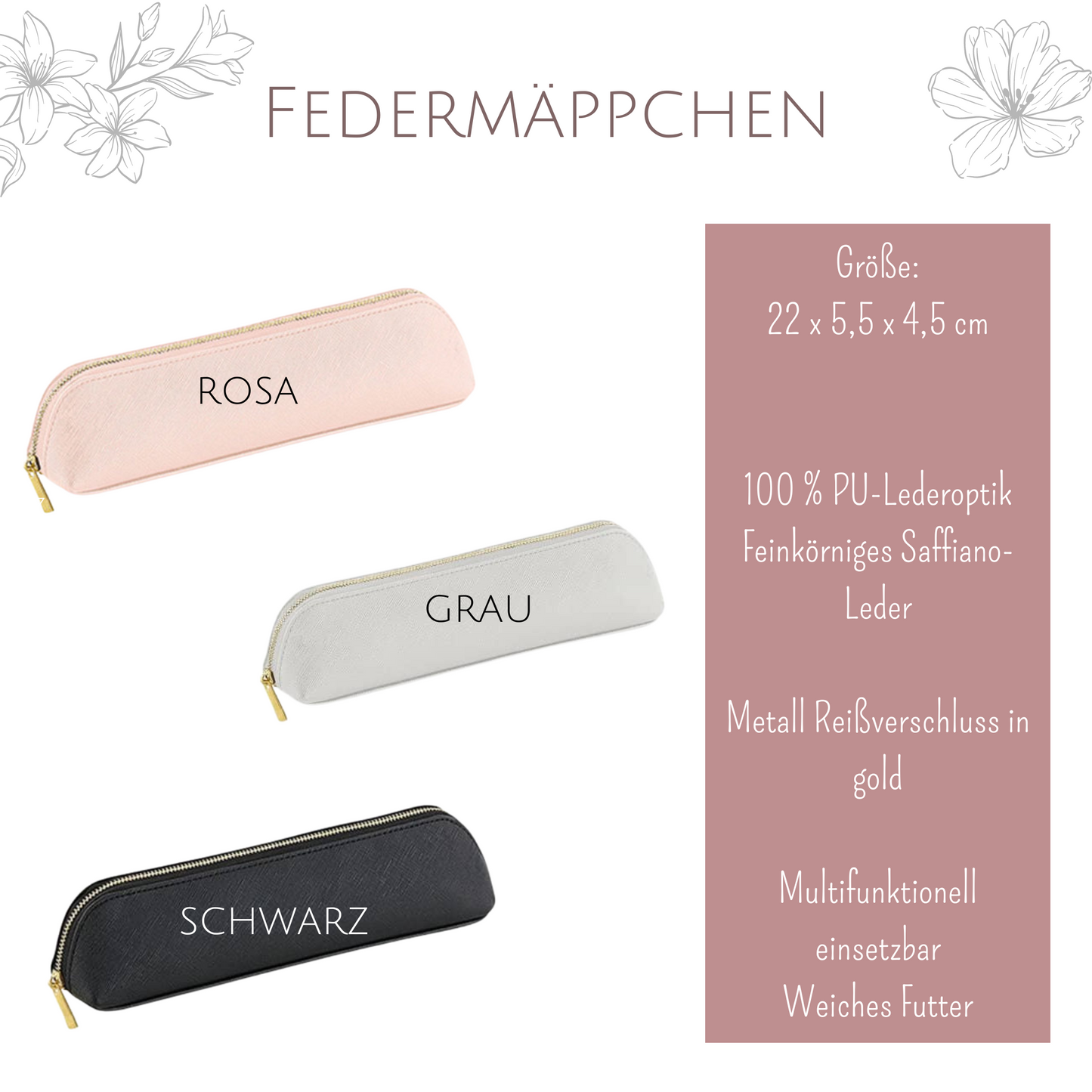 Federmäppchen Frau mit Klasse