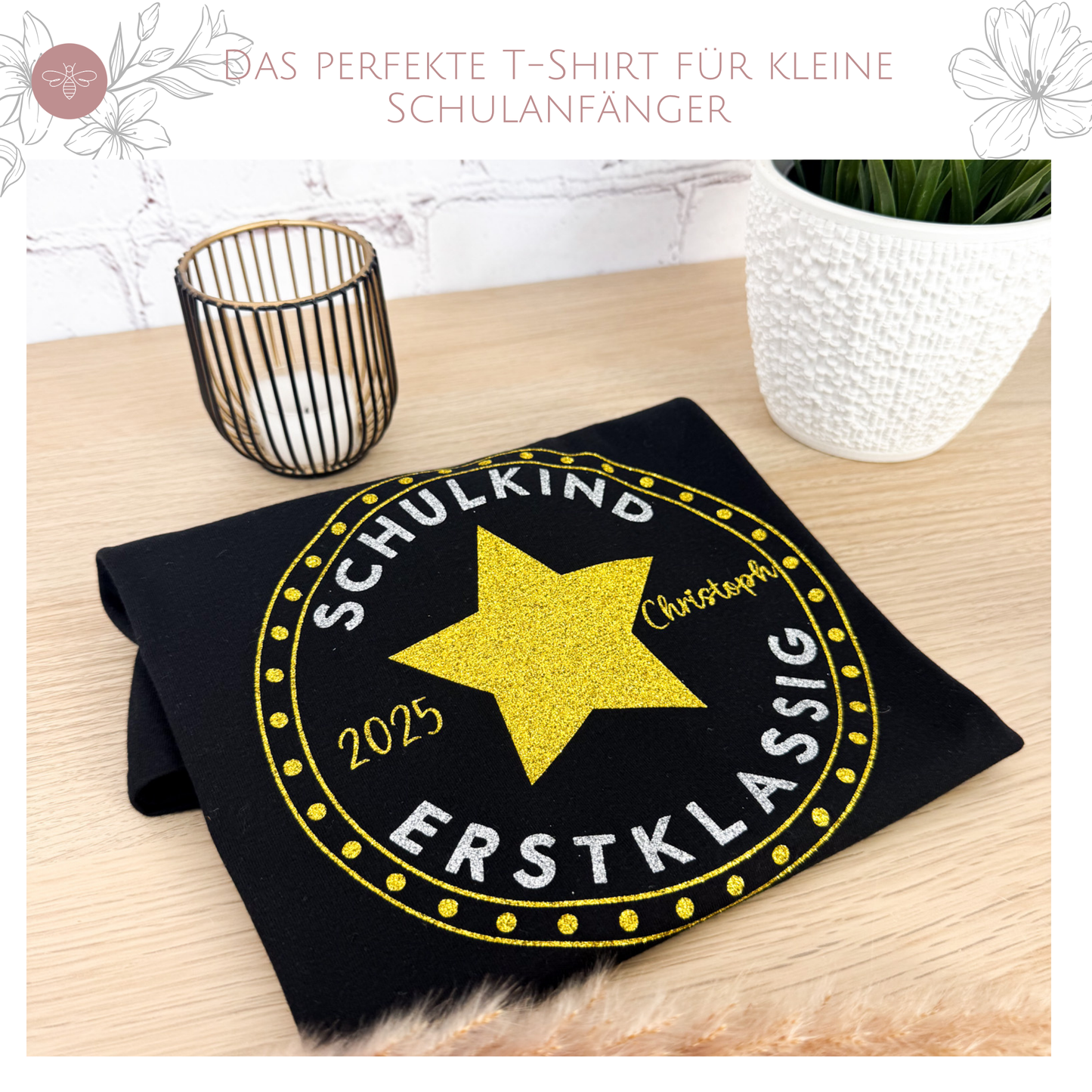 Kindershirt Schulkind Stern