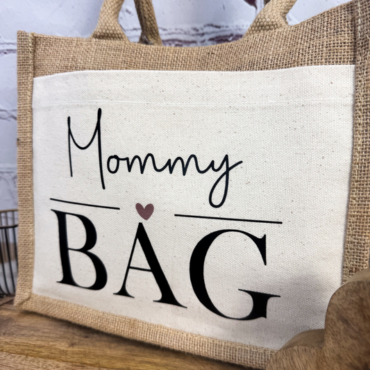 Jutetasche Mommy Bag
