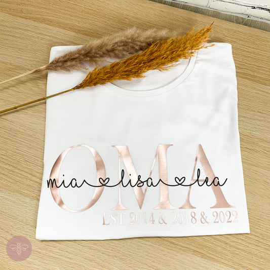 Oma T-Shirt mit Namen