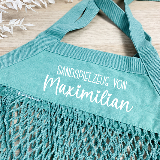 Netztasche Sandspielzug mit Name