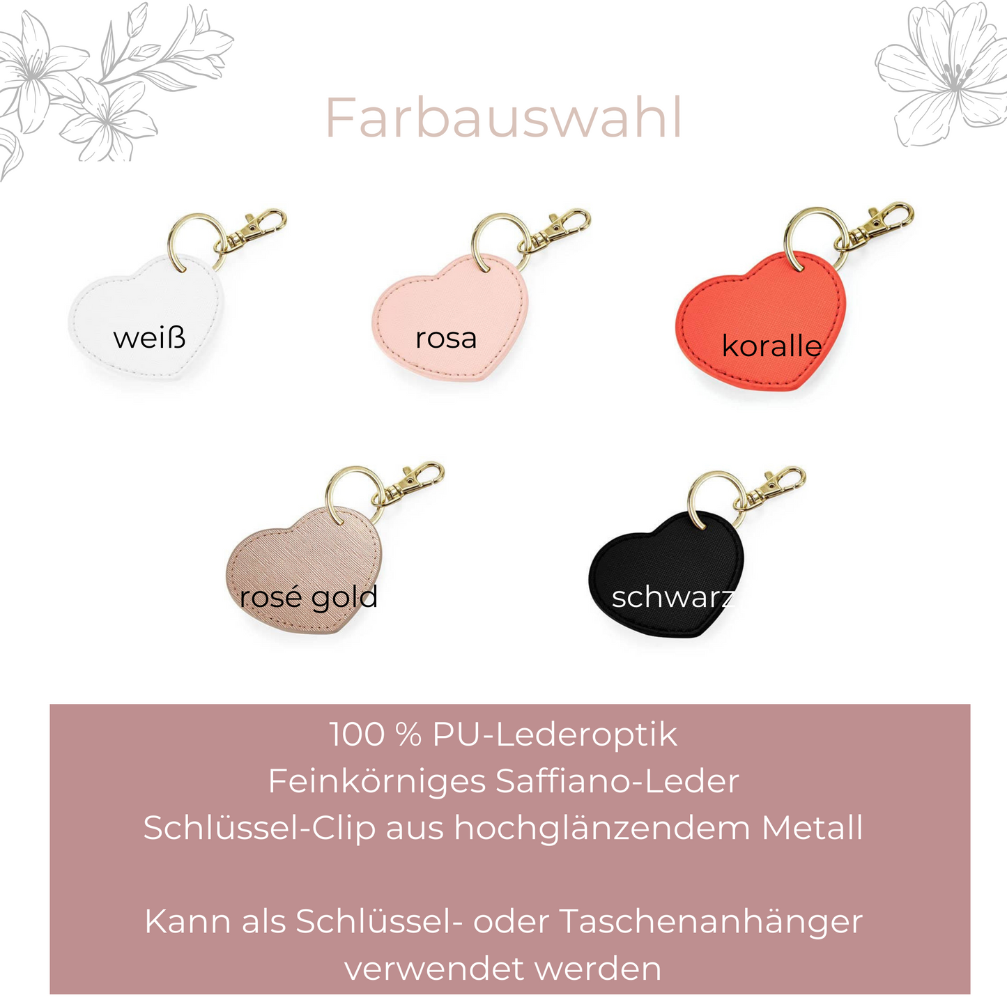 Schlüsselanhänger Herz Hebamme