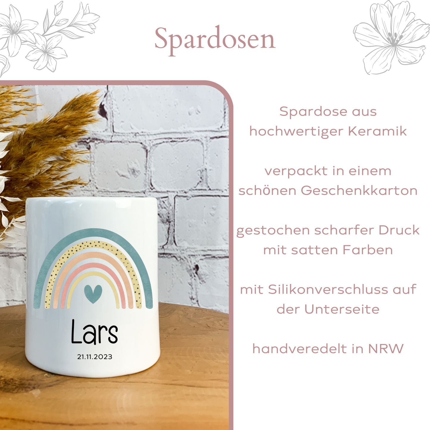 Spardose Taufe