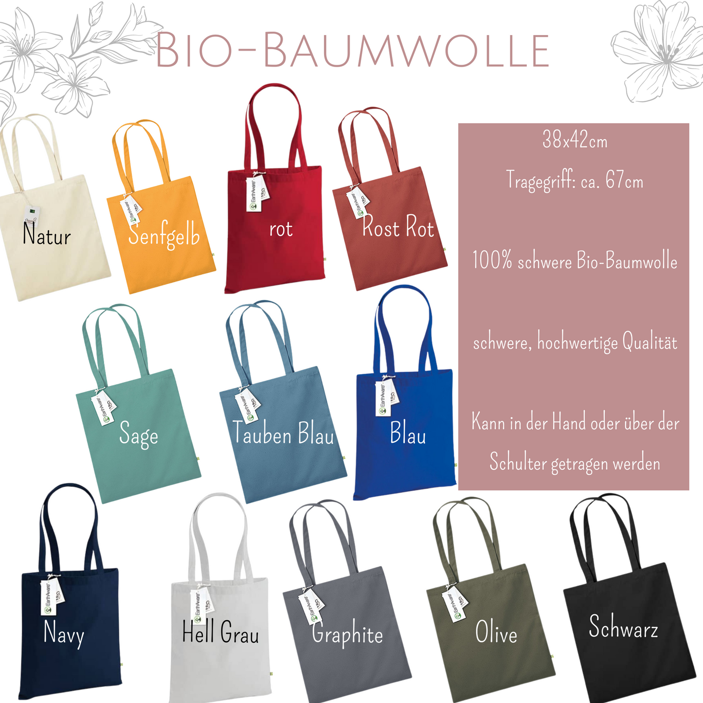 Baumwolltasche Lehrerkram