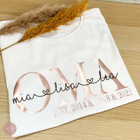 Oma T-Shirt mit Namen