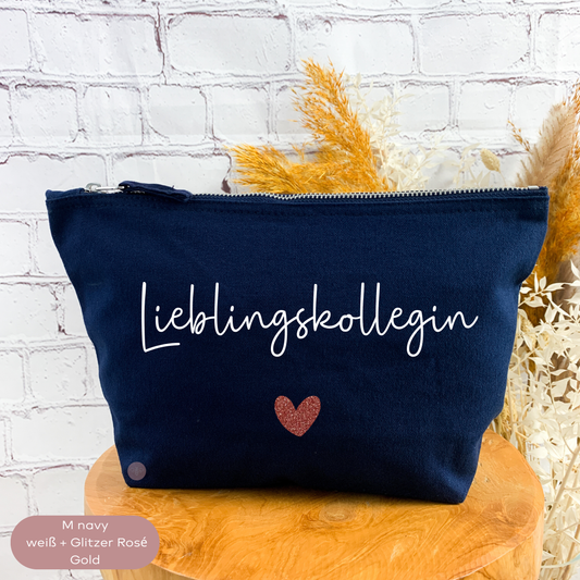 Kosmetiktasche Baumwolle Lieblingskollegin