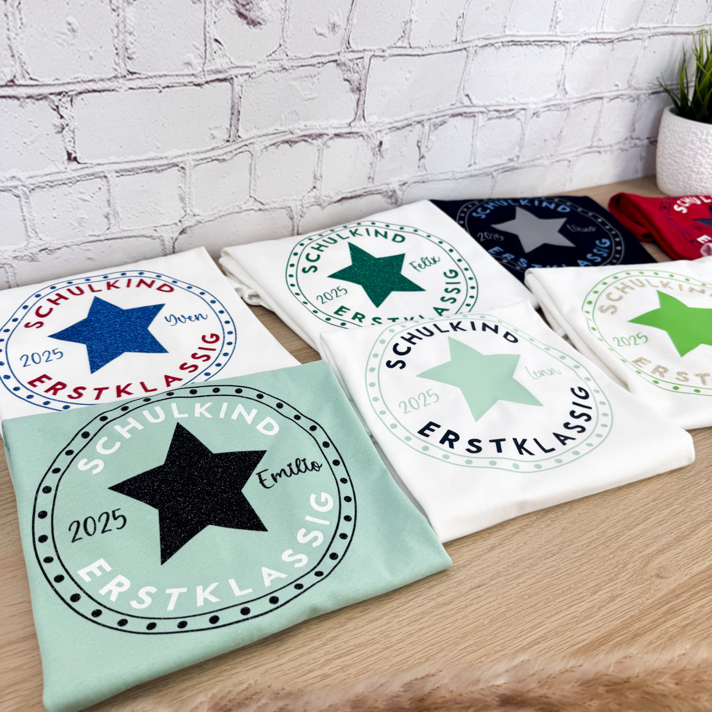 Kindershirt Schulkind Stern