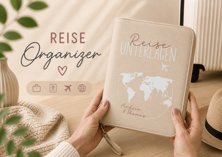 Reise-Organizer personalisiert: Familien Organizer und Dokumententaschen aus Unna