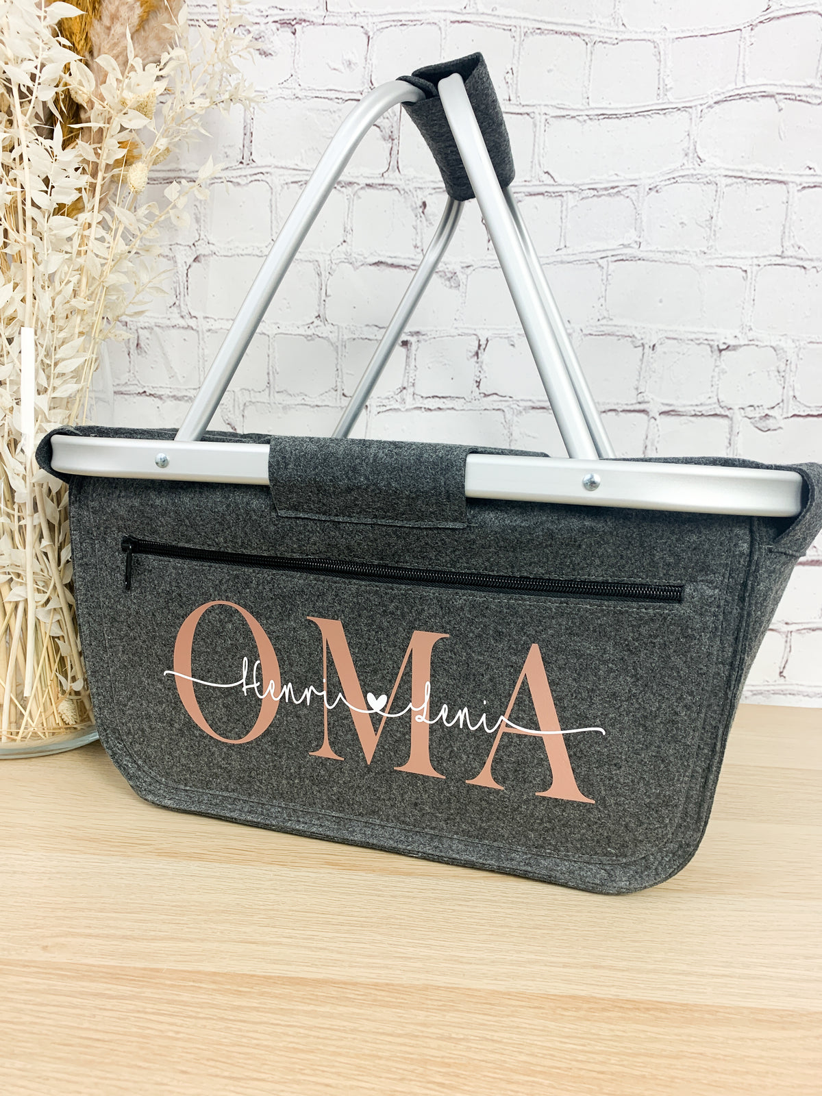 personalisierter Einkaufskorb Oma mit Namen