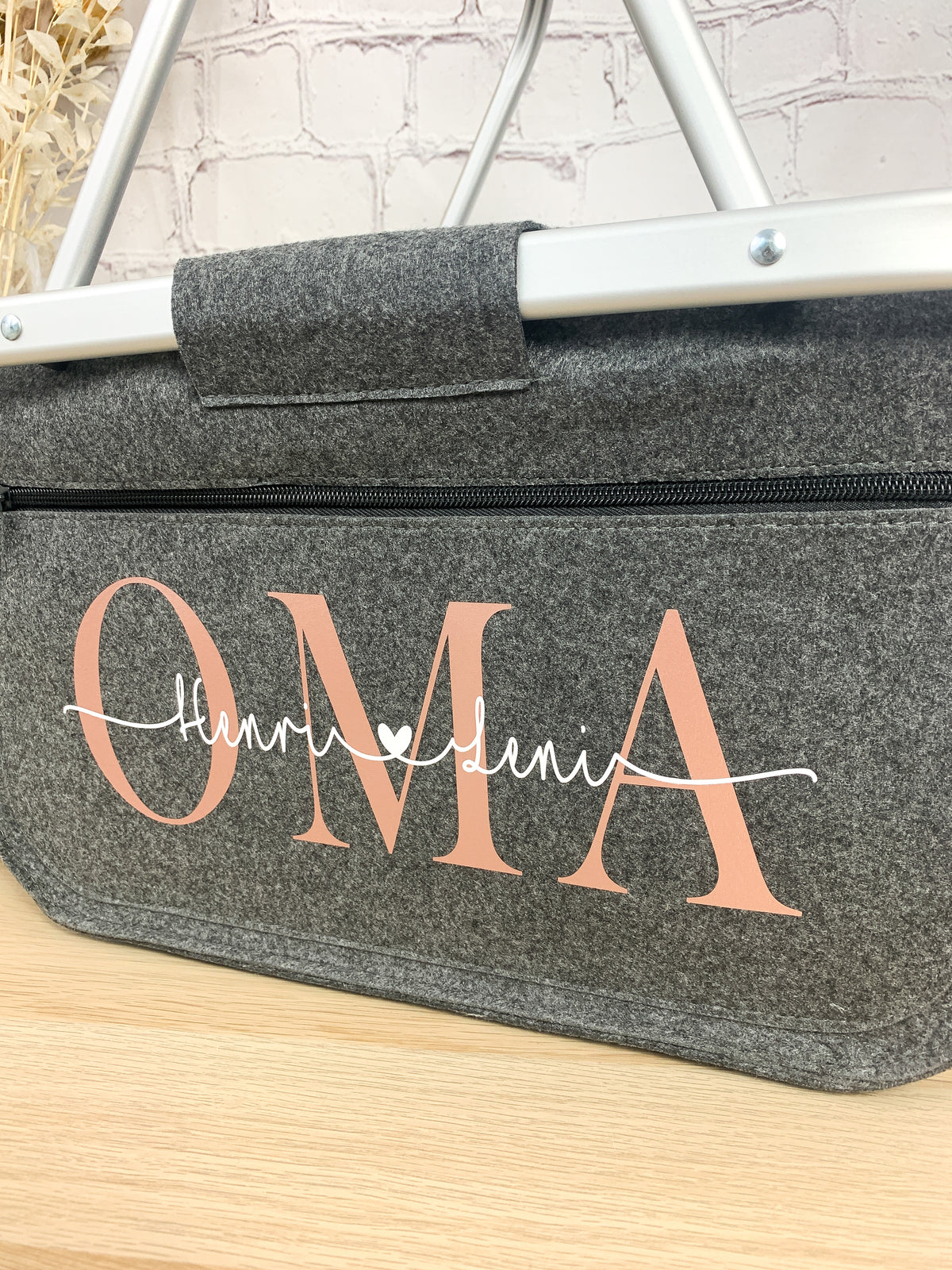 personalisierter Einkaufskorb Oma mit Namen