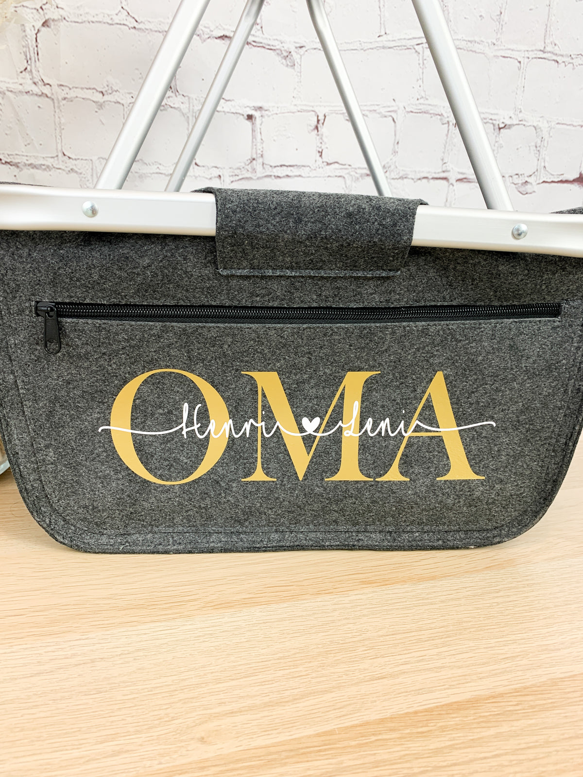 personalisierter Einkaufskorb Oma mit Namen