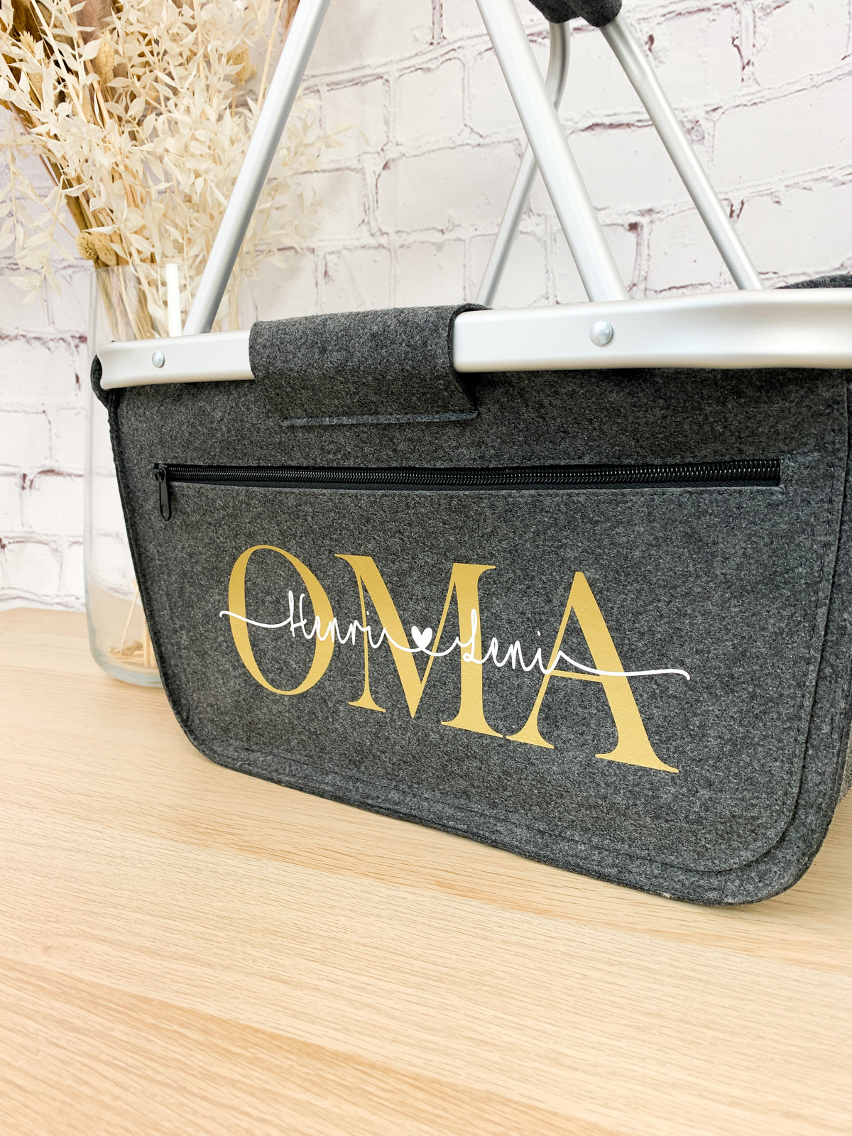personalisierter Einkaufskorb Oma mit Namen