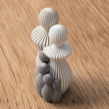 3D Druck Familie - Minimalistische Deko mit Kindern