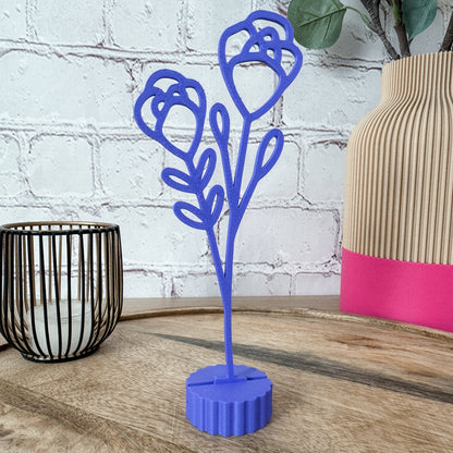 Moderne Blumendeko als 3D Druck
