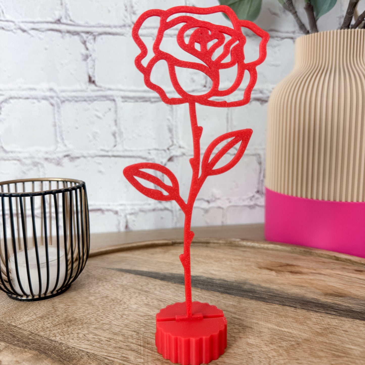 Moderne Blumendeko als 3D Druck