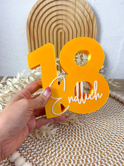 3D Geldgeschenk 18 Endlich Gold-Weiß – B-Ware