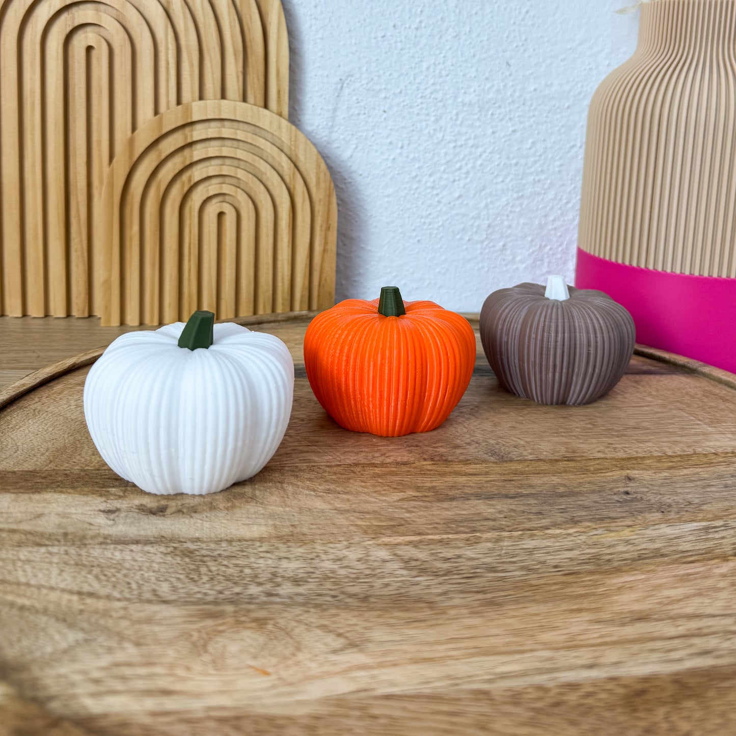 3D Kürbis Skandi – Skandinavische Herbstdeko