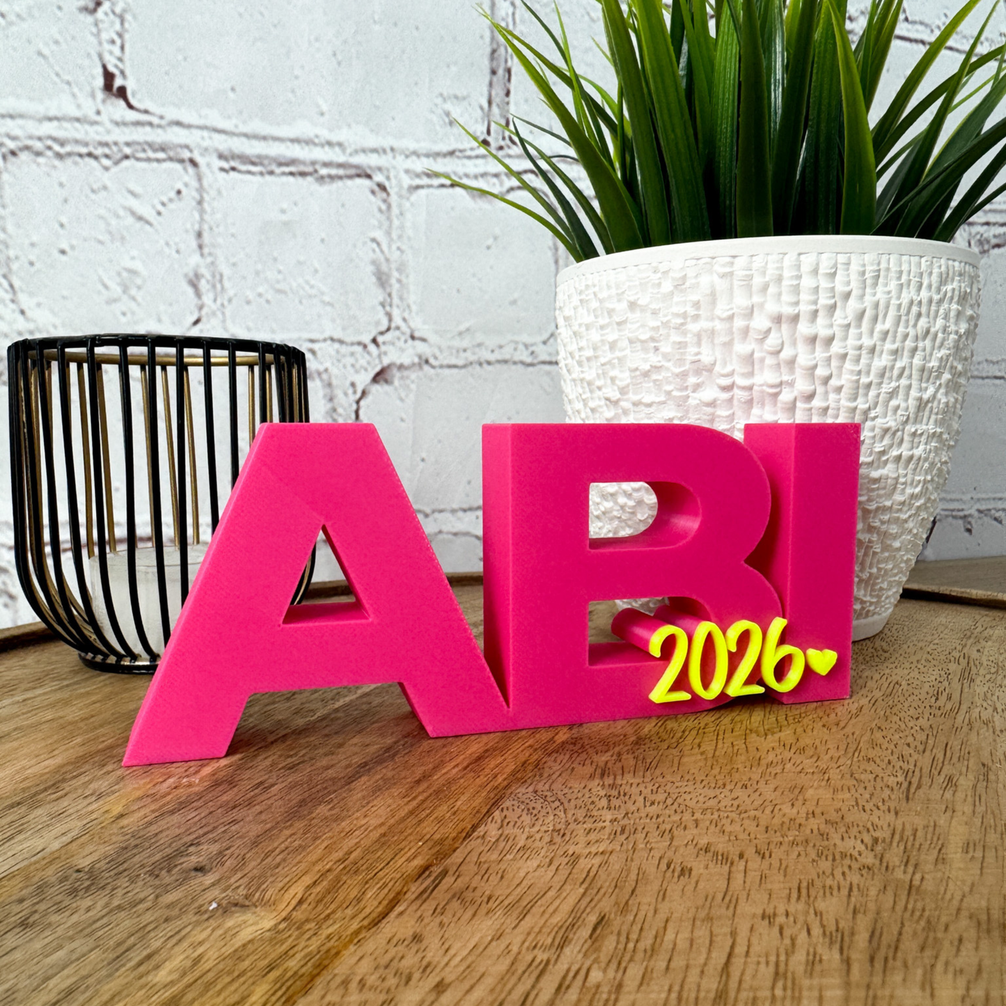 Abi Abschluss Geschenk – 3D Schriftzug Abi 2026