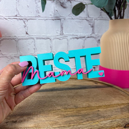 3D Schriftzug beste Mama