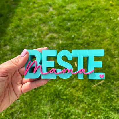 3D Schriftzug beste Mama