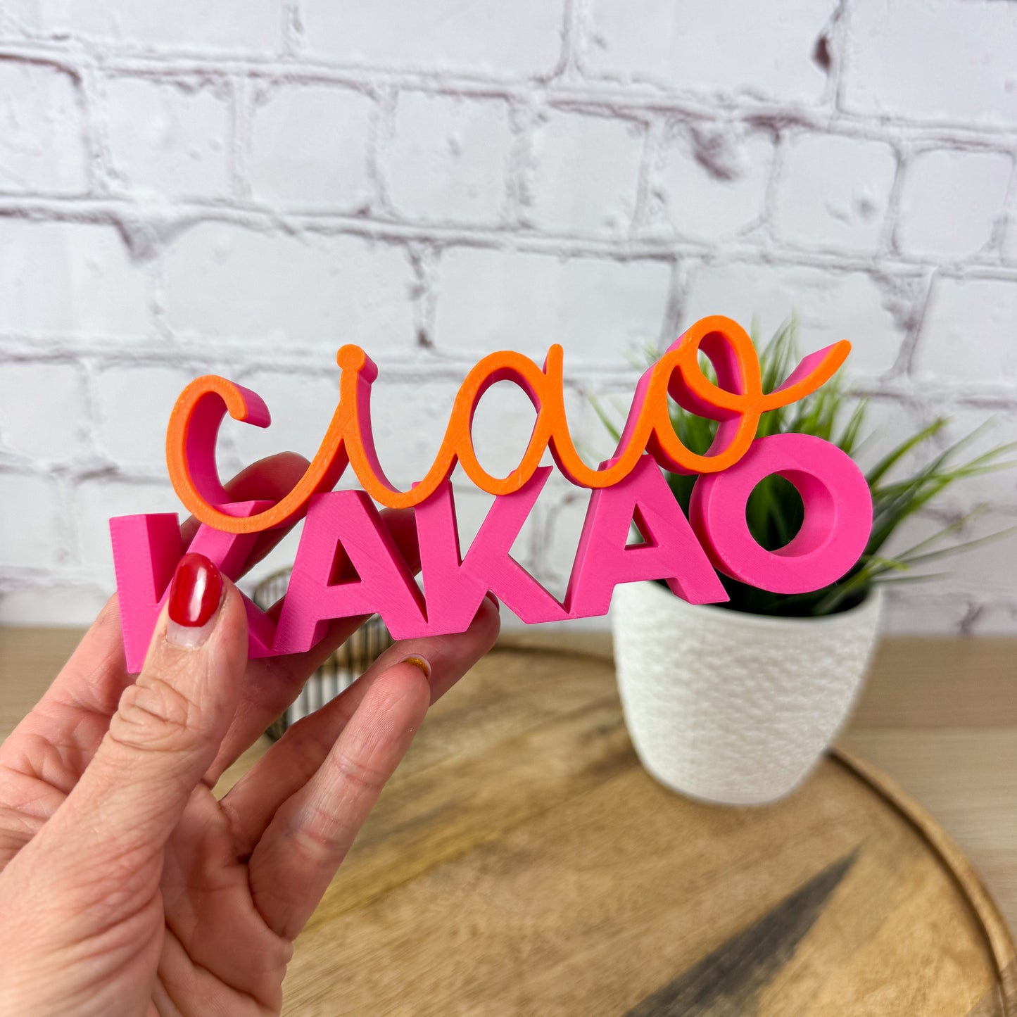 3D Schriftzug ciao Kakao