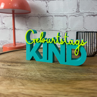 3D Schriftzug Geburtstags Kind