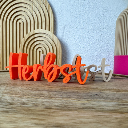 Herbst Schriftzug – 3D Herbstdeko