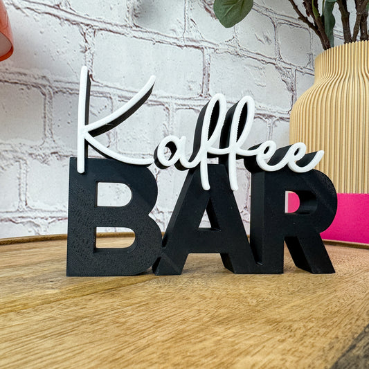 3D Schriftzug Kaffee Bar