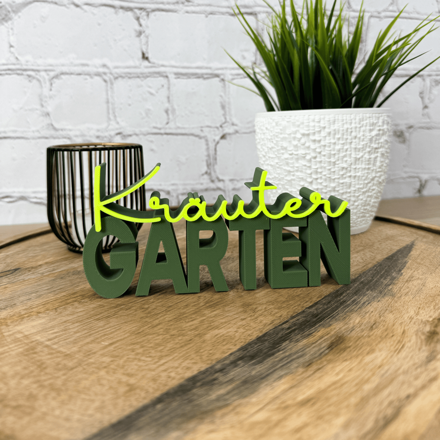 3D Schriftzug Kräuter Garten