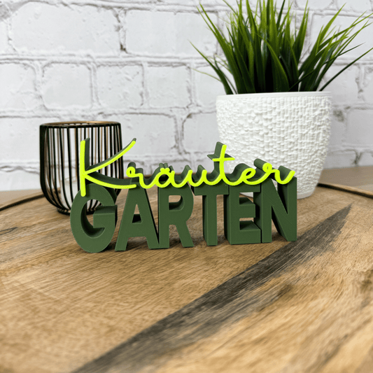 3D Schriftzug Kräuter Garten