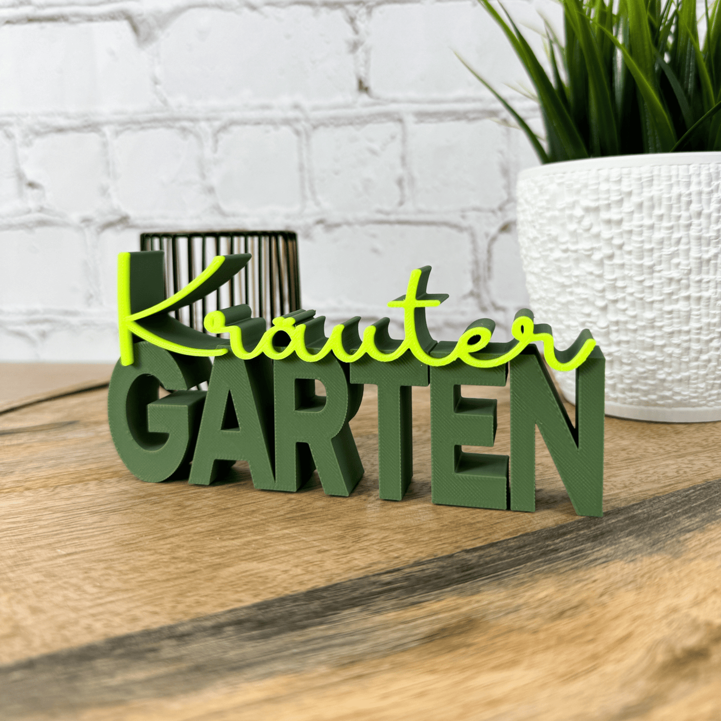 3D Schriftzug Kräuter Garten