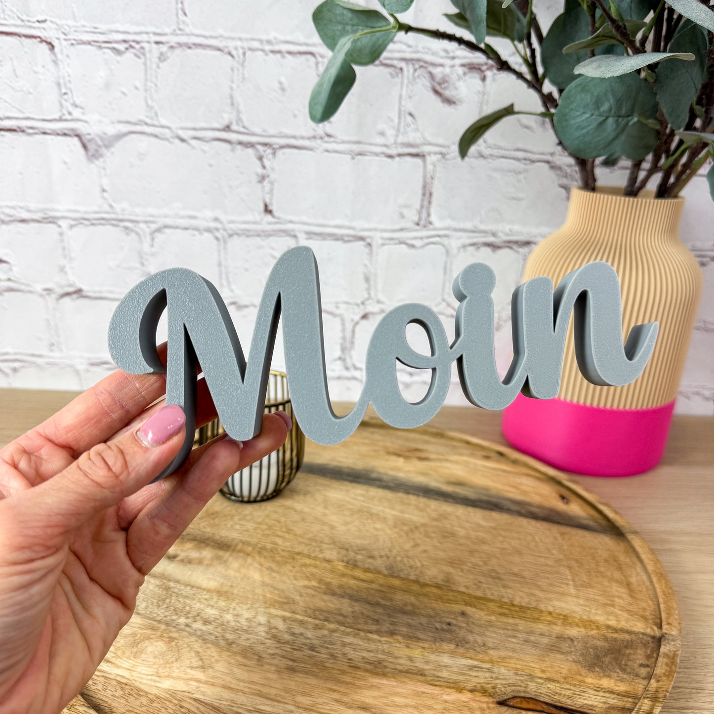 3D Schriftzug Moin