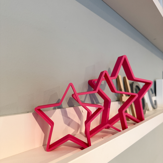 3D Deko Sterne zum Aufstellen - Adventsdeko Ideen