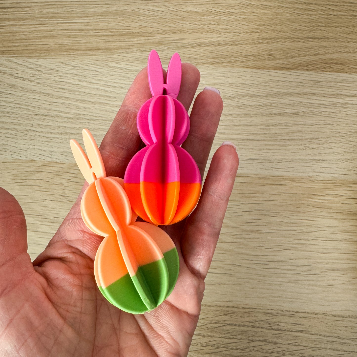 3D Hase zweifarbig zum Aufhängen