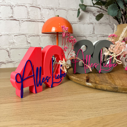 3D Geldgeschenk runder Geburtstag