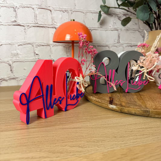 3D Geldgeschenk runder Geburtstag