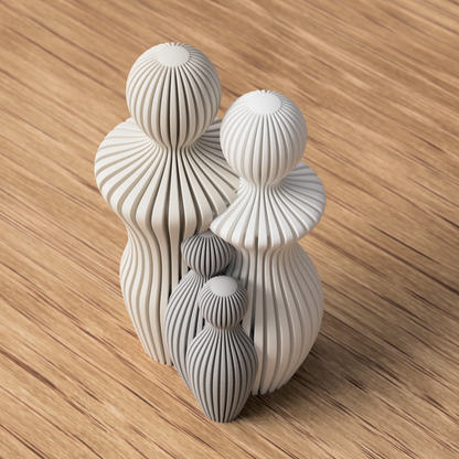 3D Druck Familie - Minimalistische Deko mit Kindern