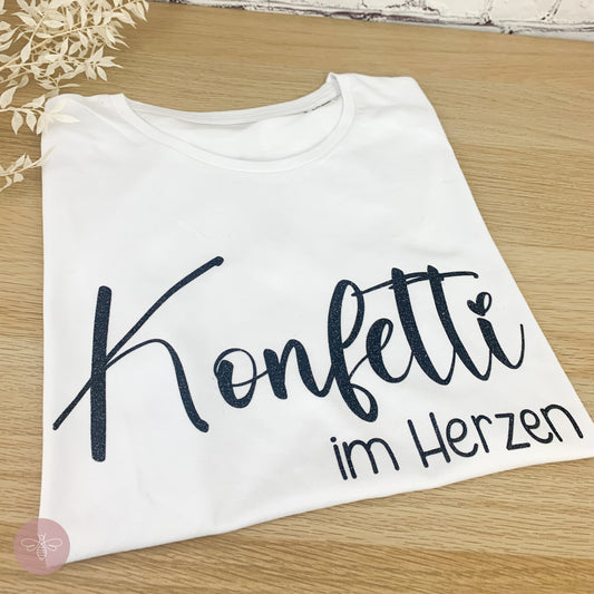 Damen TShirt Konfetti im Herzen